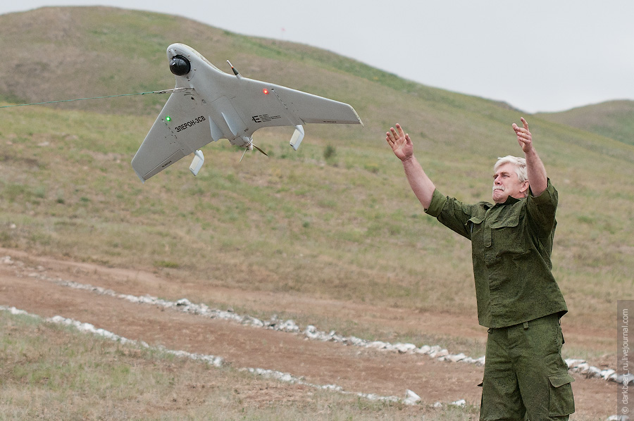В Интернете появилась видеозапись полета российского беспилотника «Элерон-3СВ»